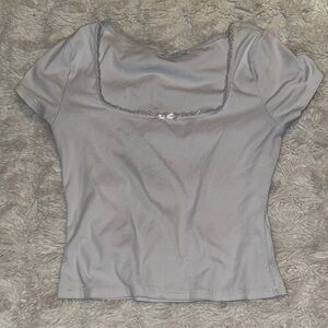 Charlotte Russe White Short Sleeve Top